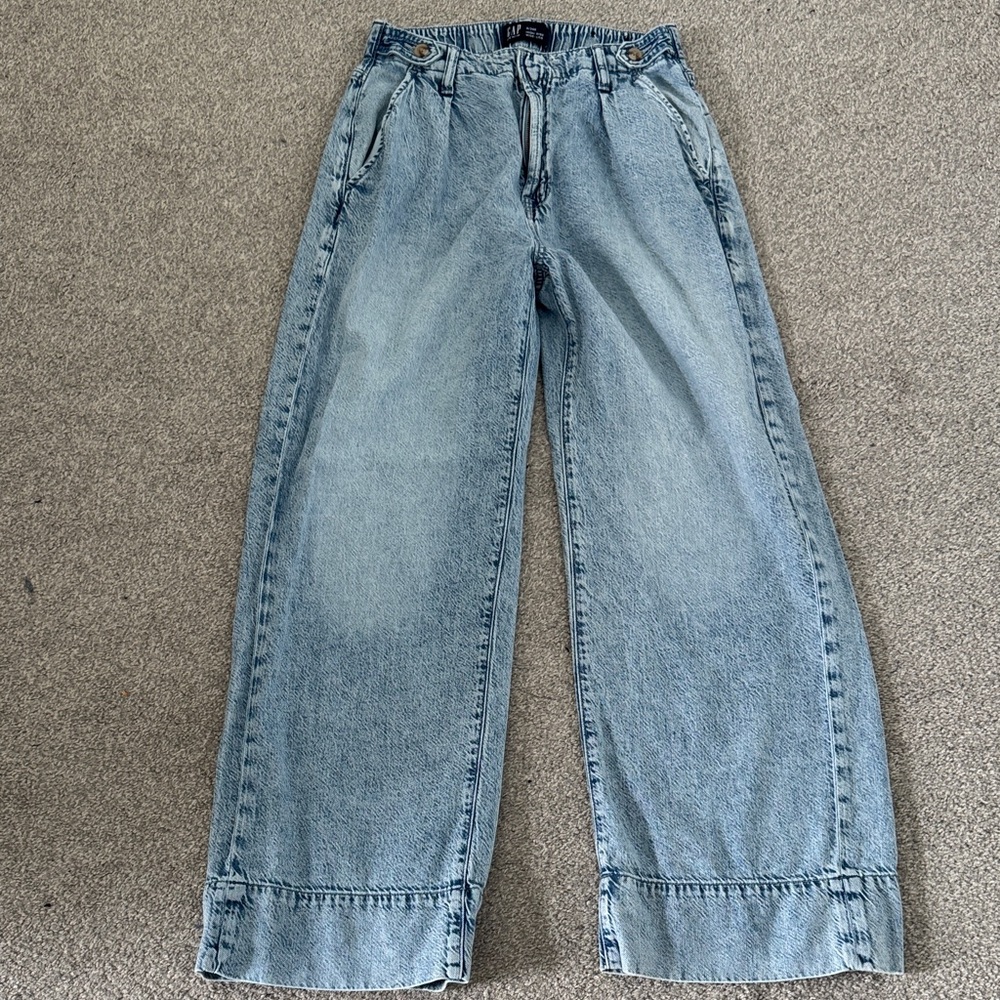 GAP Women's Light Blue Wide Leg Jeans